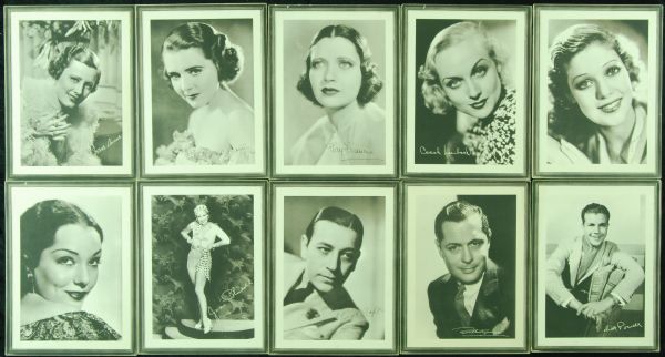 1934 Lux Soap 8x12 Movie Stars Studio Portraits (10) with Carole Lombard