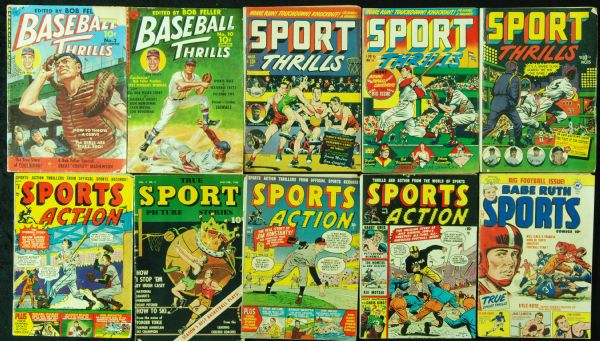 1948-1951 Sports Comic Books (10) 