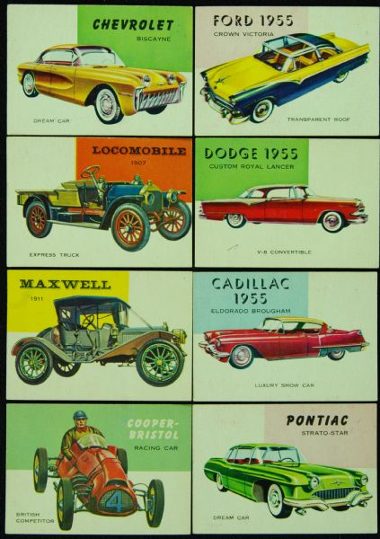 1954 Topps World on Wheels Large Grouping With Five High Numbers (118)