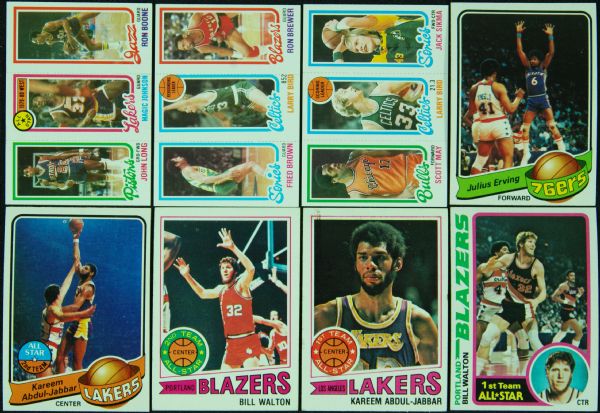 Late 1970’s and Early 1980’s Topps Basketball High-Grade Hoard With Hall of Famers (1,200)