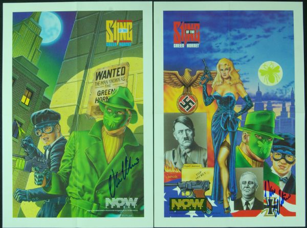 Van Williams Signed Sting of the Green Hornet Posters (2)