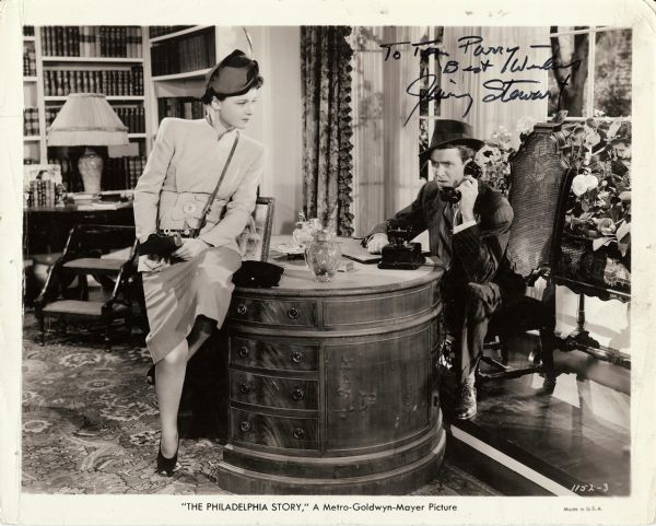 James Stewart Signed 8x10 The Philadelphia Story Photo (PSA/DNA)