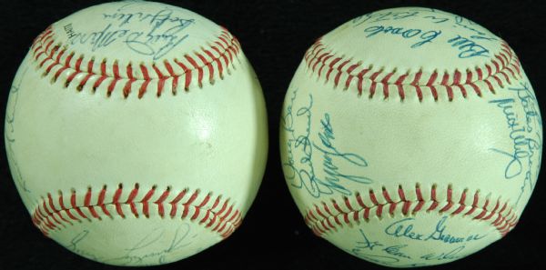 1983 Detroit Tigers (19) & 1970s Philadelphia Phillies Team-Signed Baseballs (10) 