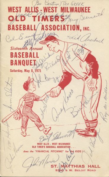 Jack Murphy Signed Baseball Banquet Program (1971)