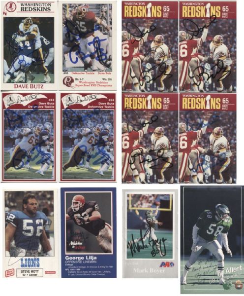 Signed Regional 1980s Football Cards (12)