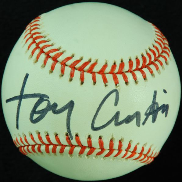 Tony Curtis Single-Signed OAL Baseball (PSA/DNA)