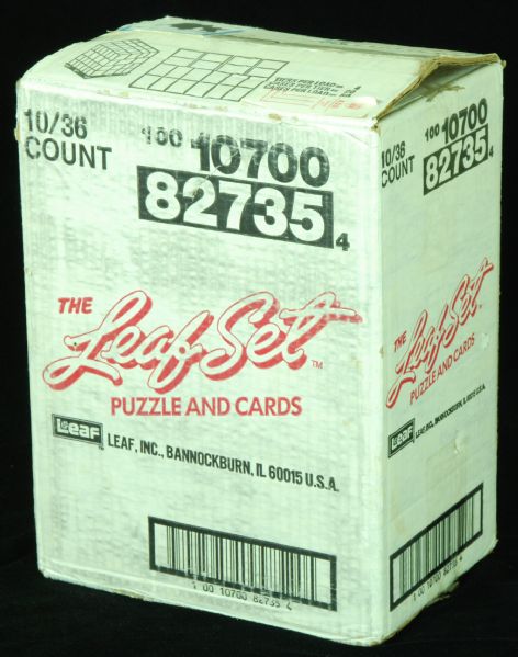 1990 Leaf Baseball Series 1 Wax Box Sealed Case (10 boxes)