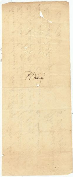 Francis Scott Key Signed Document (1827) (JSA)
