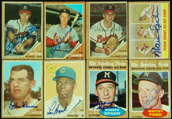 1962 Topps Baseball Signed Starter Set (279)