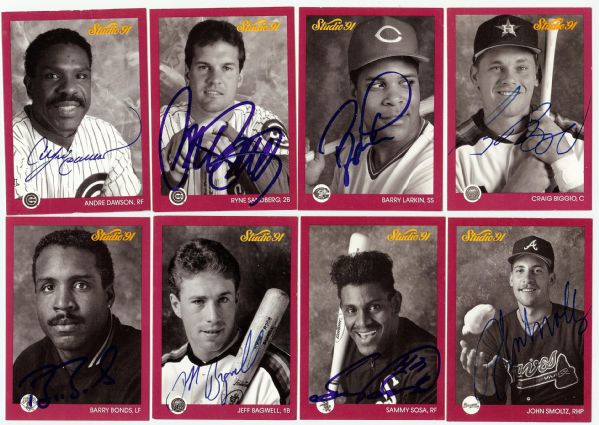 1991 Donruss Studio Baseball Signed Partial Set (148 Signatures)
