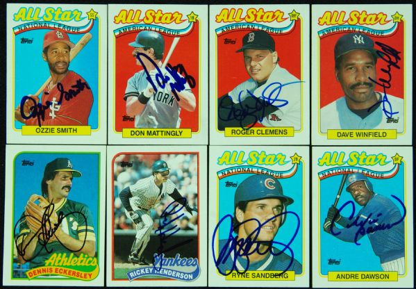 1989 Topps Baseball Signed Near Set (764/792)