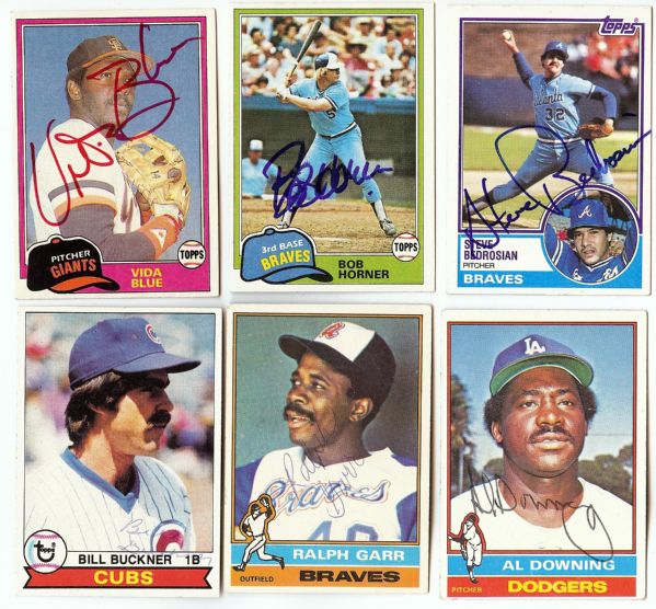 1962-1990 Topps Signed Card Collection (600)