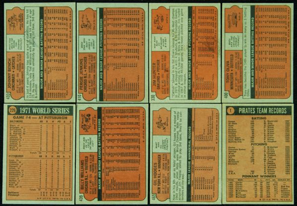 1972 Topps Baseball Partial Set (538/787)