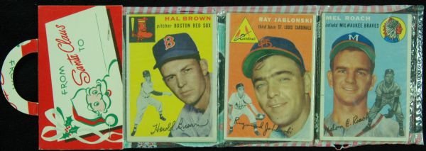Vintage 1954 Topps Cards ‘Christmas’ Rack Pack
