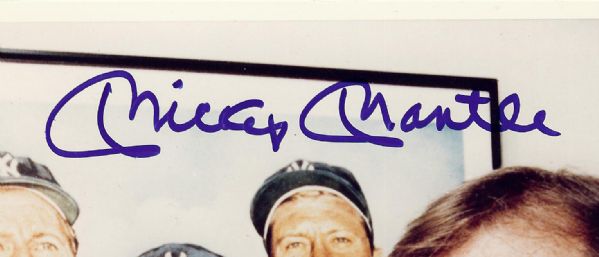 Mickey Mantle Signed Wire Photo (PSA/DNA)