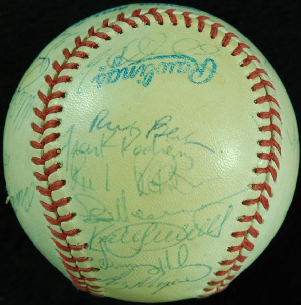 Unique 1996 Minnesota Twins Team-Signed OAL Baseball (28) with Puckett & Molitor