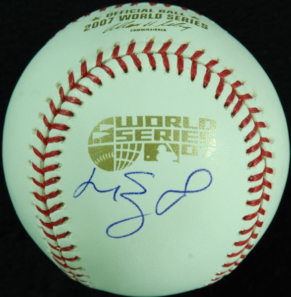 Manny Ramirez Single-Signed 2007 World Series Baseball (Steiner)