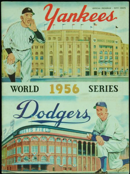 1956 World Series Program (Yankees vs. Dodgers) (Yankees Version)