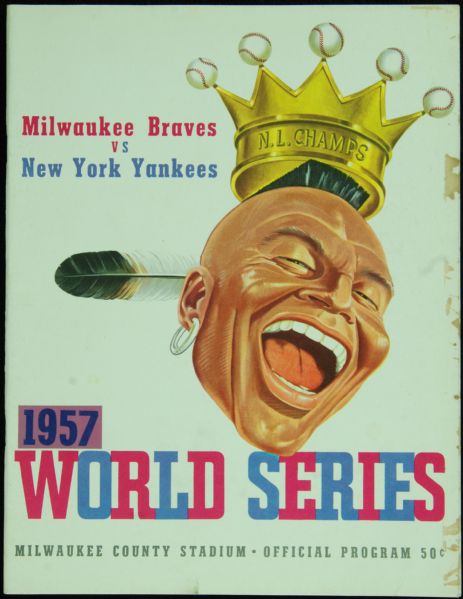 1957 World Series Program (Yankees vs. Braves)