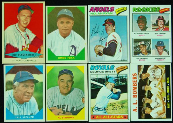 1960’s and 1970’s Vintage Topps and Fleer High-Grade Grouping with HOFers and Stars (52)