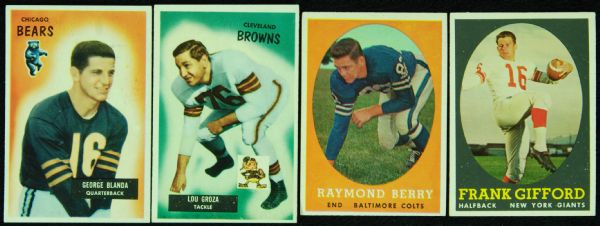 1950’s, 70’s and 80’s Topps and Bowman Football Immortals With Hall of Famers and Stars (44)
