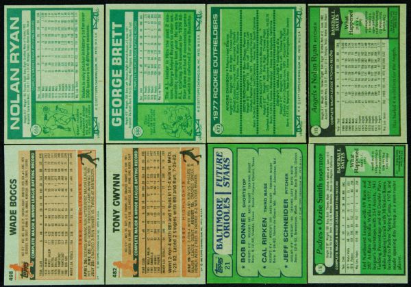 1976-87 Topps Baseball Complete Set Run (12)