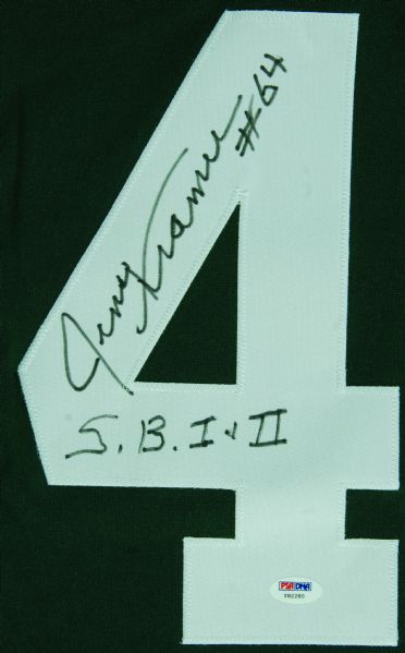 Jerry Kramer Signed Packers Jersey SB 1 & II (PSA/DNA)