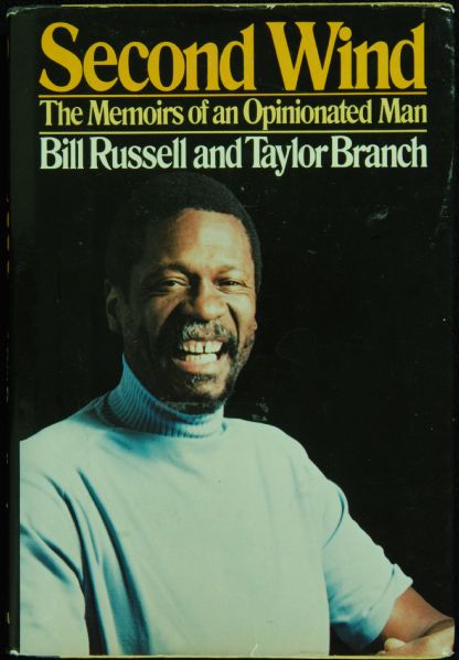 Bill Russell Signed Second Wind Book (PSA/DNA)