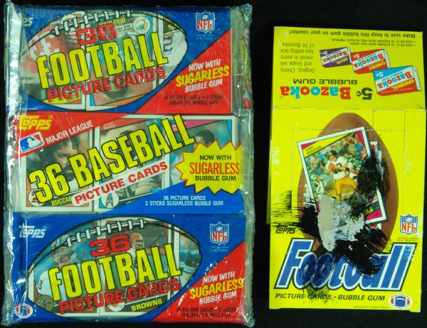 1984 Topps Football Grocery Rack Pack Group (15) 