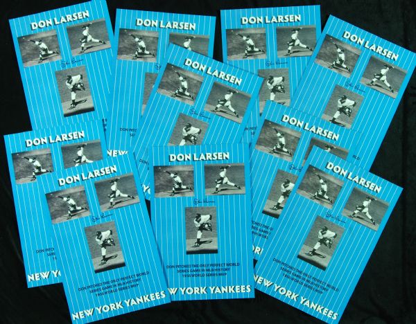 Don Larsen Signed Perfect Game Posters Group (10)