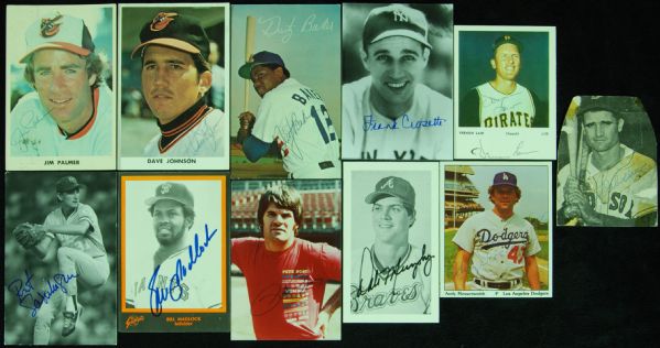 Baseball HOFer & Stars Signed Photo Collection (130)