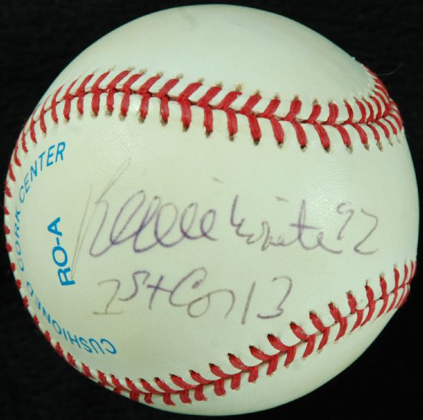 Reggie White Single-Signed OAL Baseball 1st Cor 13 (PSA/DNA)