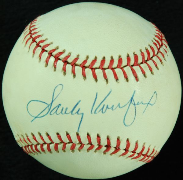 Sandy Koufax Single-Signed ONL Baseball (PSA/DNA)