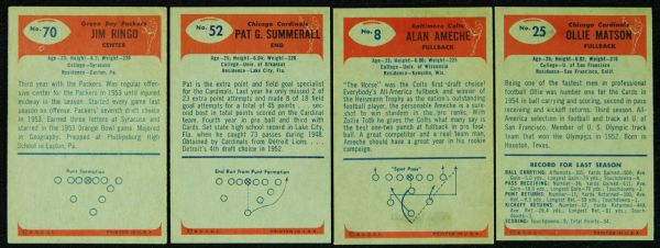 1955 Bowman Football High-Grade Grouping With HOFers (30)