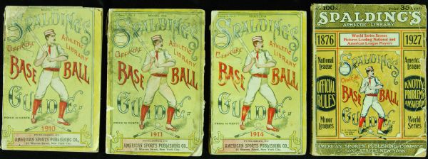 1910-1927 Spalding Baseball Guides (4)