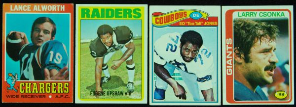 1970’s Topps Football Lot With HOFers (84)
