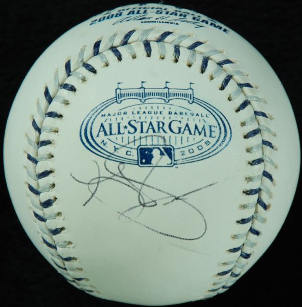 Grady Sizemore Single-Signed 2008 All-Star Game Baseball (PSA/DNA)