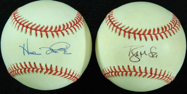Hal McCrae & Brian McCrae Single-Signed Baseballs (2) (PSA/DNA)