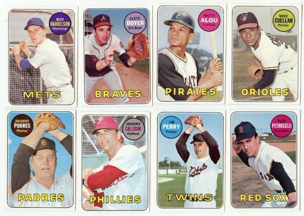 1969 Topps Super High-Grade Grouping With Stars (750)