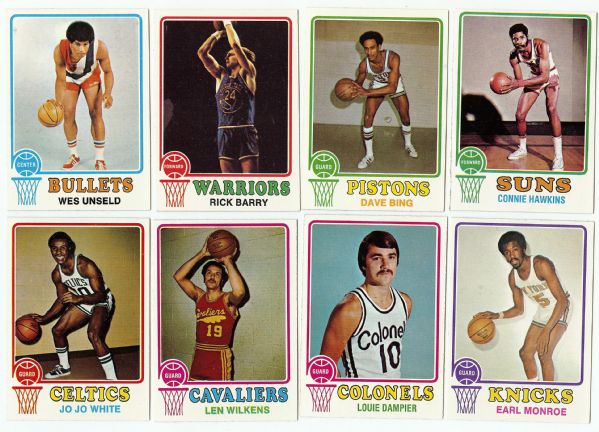1973-74 Topps Basketball Super High-Grade Lot With HOFers (375)