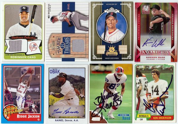 Modern Game-Used and Signed Cards Group (30)