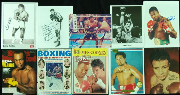 Signed Boxing Photos Group (77) with Muhammad Ali