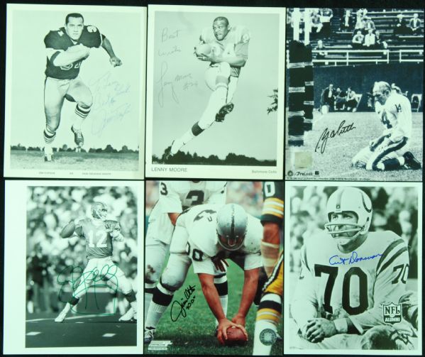 Signed Football Photos Group (250+) with HOFers