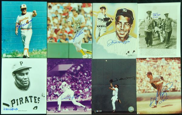 Signed Baseball Photos Group (300) with HOFers