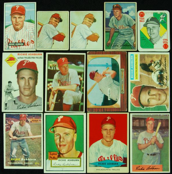 Superb Richie Ashburn Collection With Cards, Autographs and More (79)