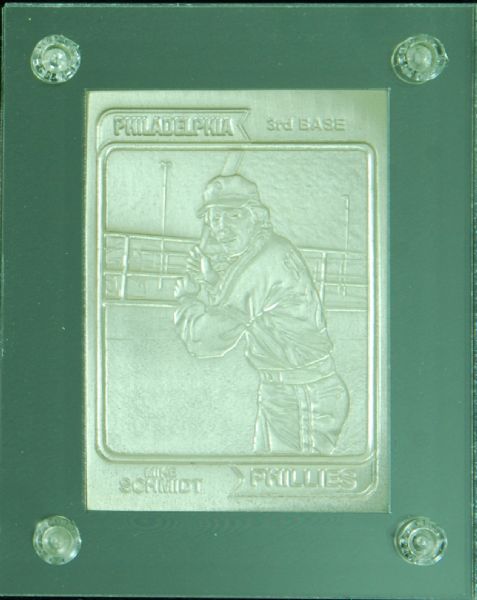 Mike Schmidt Highland Mint 1974 Topps Silver Mint-Card (4.25 oz)