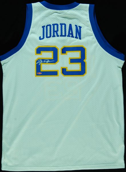 Lot Detail - Michael Jordan Signed Laney High School Jersey (UDA)