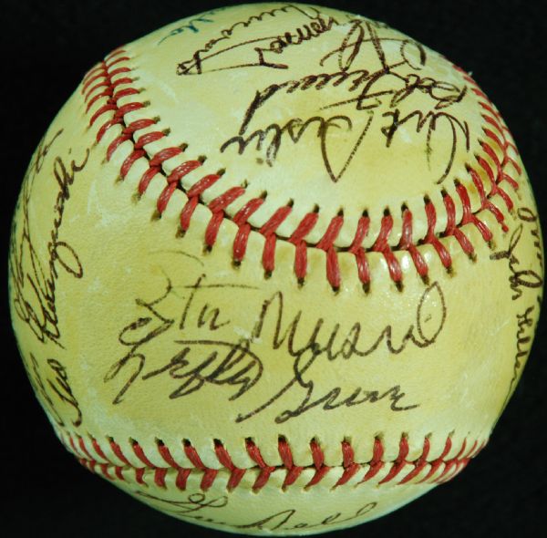 Early 1950s HOF & Star Multi-Signed ONL Baseball (22) (JSA)