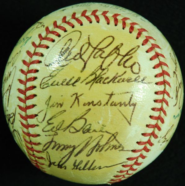 Early 1950s HOF & Star Multi-Signed ONL Baseball (22) (JSA)