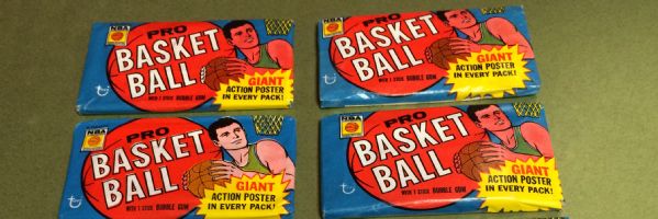 1970-71 Topps Basketball 1st Series Wax Pack Group (4)